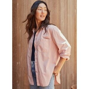Outerknown The‎ Weekend Shirt Pink Moment Casual Lightweight New Size XS